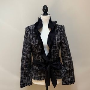 NWT White House Black Market Belted Jacket size 8